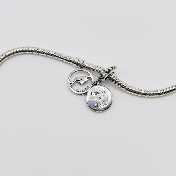 “Part of your World” Mermaid Overlay Pendant Charm - Picture 4 of 4